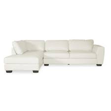 The chaise also leaves a dramatic impression. Baxton Studio Orland 2 Piece White Faux Leather 4 Seater L Shaped Left Facing Chaise Sectional Sofa 4203 4204 Hd The Home Depot