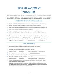 Get started with this product demo. 10 Risk Management Checklist Examples Pdf Examples