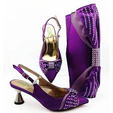Zapatos y bolsa de tacón alto para boda, calzado de fiesta y bolsa cómodos,  Color morado, 2020|Zapatos de tacón de mujer| - AliExpress