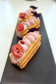 Panini Framboise Violette Realises Par Le Chef Christophe Michalak Lors Du Cours Exclusif Michalak A La Fine Dining Desserts Fancy Desserts Baking And Pastry