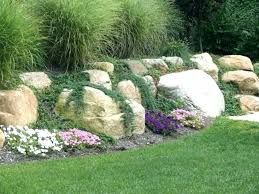 Boulder Retaining Wall Cost Landscape Boulders Cost Landscaping With Rocks And B Boulder Bould In 2020 Rock Wall Gardens Rock Wall Landscape Landscaping With Rocks