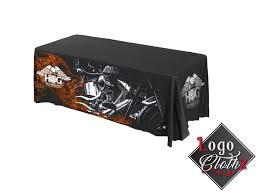 Full Dye Sublimated Table Throw Custom Artwork Custom Table Cloth Trade Show Table Covers Logo Tablecloth