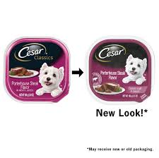 Cesar Soft Wet Dog Food Classic Loaf In Sauce Porterhouse Steak Flavor Check Out This Great Product It Is A Wet Dog Food Dog Food Recipes Porterhouse Steak