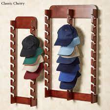 Wood Cap Display Wall Rack Holds Up To 30 Hats Cap Display Hat Storage Ideas Diy Wall Rack