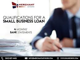 Qualifications For A Small Business Loan 4 Months Bank Statements Small Business Loans Business Loans Small Business