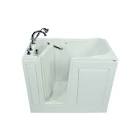 American W48 x D28 x H38 Gelcoat Soaking Left-Hand Drain Walk-In Bathtub C2848.409.SLW-PC