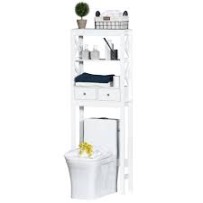 Meuble de rangement astucieux pour aménager wc ou salle de bain. Meuble Wc Blanc