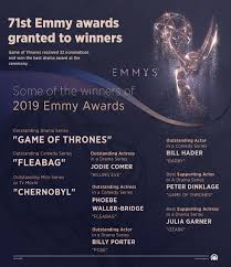 A leading 15 emmy experts at gold derby predict the show will win its second trophy for best comedy series after first prevailing in 2018. Emmys 2019 Game Of Thrones Takes Top Awards