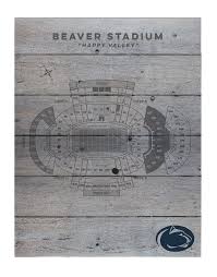 Penn State Beaver Stadium Wooden Seating Chart Souvenirs