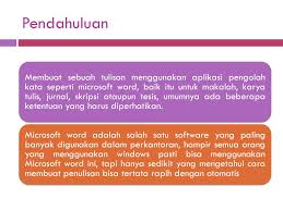 Membuat Makalah Dengan Microsoft Word Ppt Download