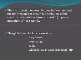 Image result for Platelet Function Closure Time