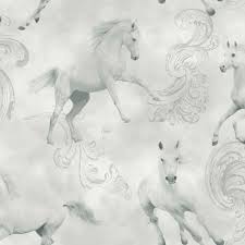 Tapete Kinder Madchen Pferd Glitzer Effekt Weiss Real De Die kindertapete mit einhörnern gibt es in zwei verschiedenen ausführungen: