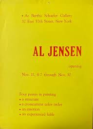 Experience points is a hub for environment art content. Alfred Jensen Al Jensen Four Points In Painting A Structure A Crosscurrent Color Order An Emotion An Experienced Fable Bertha Scharfer Gallery New York November 11 30 1957 J N Herlin Inc