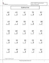 Share to facebook share to twitter 1st Grade Math A Dish On And Subtract 2 Digit The 100 Two Digit Addition And Subtraction Questions With Grade 2 Addition Worksheets Including Addition Facts Mental Addition Addition In