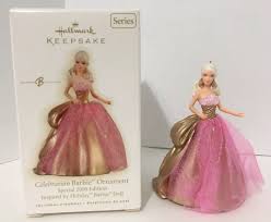 Hallmark Keepsake Ornament Holiday Barbie 2009 Special Ed Barbie In Orig Box Ebay Christmas Barbie Barbie Christmas Decorations Holiday Barbie