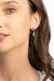 Dark opal earrings online