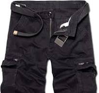 Men's Lightweight Multi Pocket Casual Outdoor Twill Cargo Shorts with  Zipper Pockets with 8 Pockets No Belt