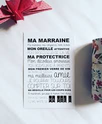 Carte Ma Marraine A Offrir Lors Du Bapteme Cartes Par Suite Creative Babies Cadeau Parrain Marraine Bapteme Parrain Marraine