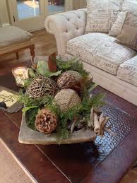 Fall Dough Bowl Farmhouse Coffee Table Decor Table Decorations Decorating Coffee Tables