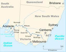 It is australia's longest river at 2,508 km (1,558 mi) extent. File Murray River Australia Map Eng Svg Wikimedia Commons