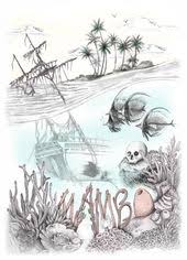 How to draw underwater scenery step by step. 11 Island Ideas Drawings Beach Drawing Island