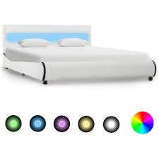 Beliani ha la più ampia scelta di arredi moderni di alta qualità, letti in pelle, divani letto e letti in tessuto a prezzi convenienti Aromore Giroletto Con Led Bianco In Similpelle 140x200 Cm Eprice
