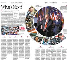 Newspapers.com makes these newspapers available for the purpose of historical research, and is not responsible for the content of any newspapers archived at our site. What S Next Epoch Times Donaldtrump Newspaper Editorialdesign Newspaper Design Newspaper Design Layout Newspaper Layout