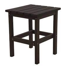 Camco deluxe folding outdoor steel grill table with side tables, hooks, and case. Durogreen Icon Black Square Plastic Outdoor Side Table Sst1515bl The Home Depot