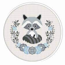Maybe you would like to learn more about one of these? Raccoon Cross Stitch Pattern P 1281 Baby Raccoon Cross Etsy Animal Cross Stitch Patterns Cross Stitch Animals Nursery Cross Stitch