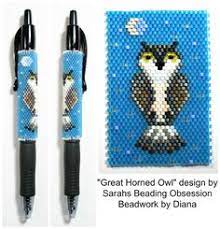 So, that means you can elect to use the same pattern for both sections, or mix them up. 900 Beaded Pen Covers Ideas Pen Beading Patterns Peyote Patterns