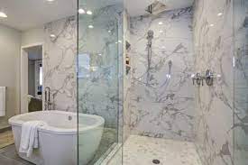 Maybe you would like to learn more about one of these? 6 Ways To Keep Marble Showers Tub Surrounds Clean Black Tile Bathrooms Marble Bathroom Designs Bathroom Shower Design
