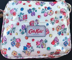 Details About Cath Kidston London Kids Square Cross Body Bag Shiny Coated Cotton Adj Strap