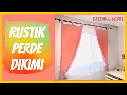 Pek çok kişi rustik korniş perde nasıl takılır diye sormakta, oysa rustiklerin montajı oldukça kolaydır. Rustik Perde Ve Tul Perde Dikimi How To Sew A Rustic Curtains Youtube