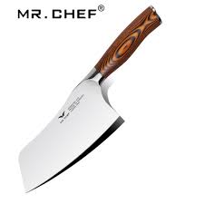 Us 41 79 Professional 7 Inch Chinese Cleaver Germany Steel Chefs Knife Carbon Kitchen Cooking Knife Facas Cozinha Pakkawood Handle Chef Knife Steel Chef Knife Chef Knife Knife Cool Kitchens