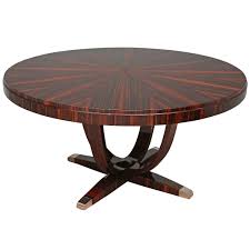 Round Macassar Table 1stdibs Com Table Dining Table Modern Dining Room