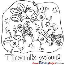 The free coloring pages are available already colored in or as coloring pages, you or your kids can color. Thank You Coloring Pages