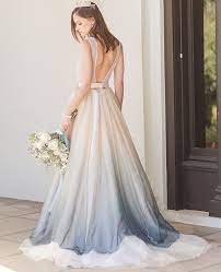 Ombre Blue Wedding Dress Colored Wedding Dresses Ombre Wedding Dress Blue Wedding Dresses