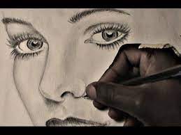 How to draw a nose step by step for beginners. How To Draw Female Eyes Nose And Lips Youtube