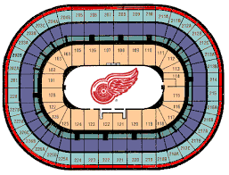 Seating Chart Pretty Ideas Joe Louis Arena Detroit Red