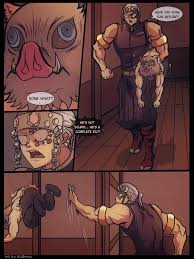 Yaoi porn comics Demon Slayer – The idiot from the red district. Pairing:  Inosuke Hashibira & Tengen Uzui » Page 2