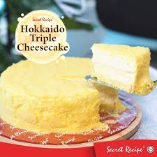 My husband yearned for his mom's pound cake and unfortunately no one seemed to have her special. Secret Recipe Malaysia Hokkaide Triple Cheesecake Facebook