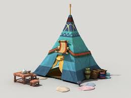 Cartoon Tent 3d Model 3ds Max Files Free Download Modeling 46517 On Cadnav 3d Model Tent Cartoon