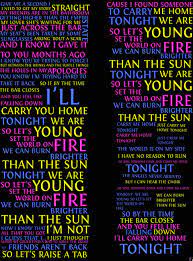 We Are Young Lyrics Young Lyric We Are Young Give It To Me