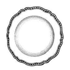 Black And White Plates Clipart Pin On Clipart
