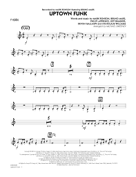 Uptown Funk F Horn Sheet Music To Download