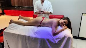 Hot MILF Goes to a Women-only Massage Parlor and gets a Hard Fuck with Lots  of Anal Sex