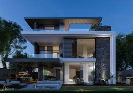 These are top modern villa exterior design that will inspire you to make your own. Modern Private Villa Exterior And Interior On Behance Modern Villa Design Modern Exterior House Designs Villa Design