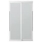 Colonial Sliding Door - Frosted Glass - Contemporary - White - 60-in W x 80 1/2-in L