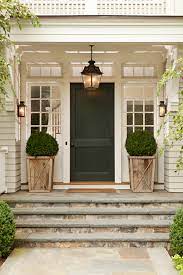 Pretty Front Porch Planters For The Portico And Entry Front Porch Design Exterior Stairs Front Porch Steps