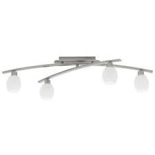 Eglo Strike 4 Light Matte Nickel Track Lighting Track 20614a The Home Depot Track Lighting Eglo Lighting